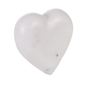 Emporium Vada Marble Heart White 10x12x10cm