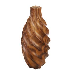 Emporium Akio Ceramic Vase Tall Brown 14.4x14.4x31.2cm