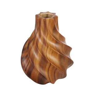 Emporium Akio Ceramic Vase Medium Brown 16.7x16.7x22cm