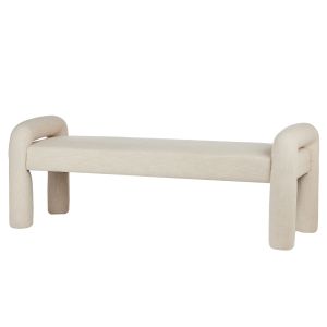 Amalfi Mia Bench Seat Beige 54.5x150x57cm