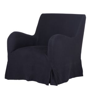 Amalfi Sofia Slip Cover Armchair Dark Blue 84.5x78x88cm