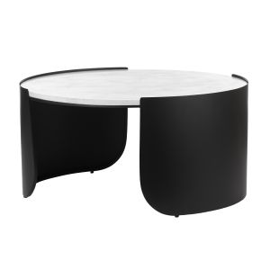 Amalfi Otto Coffee Table Black 90x90x45cm