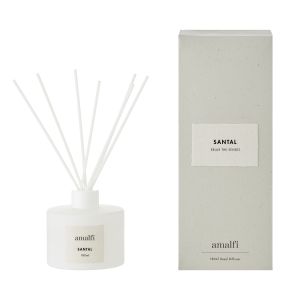 Amalfi Santal Scented Diffuser 180ml White 8x8x8.5cm