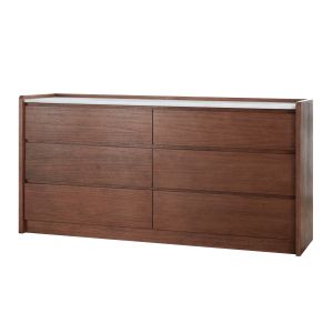 Grand Designs Lennox Chest of Drawers Walnut 45x160x80cm