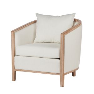 Society Home Monet Armchair White 76.5x75x82cm