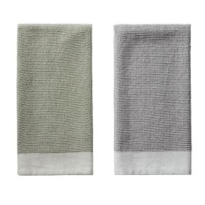 Academy Edwin Tea Towels 2pcs Set Green 50x70x2cm