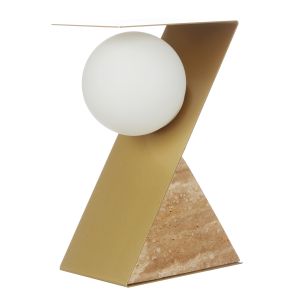 Grand Designs Sabi Table Lamp Brown 22.6x22.6x35cm