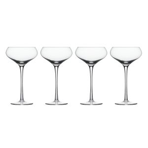 Davis & Waddell Ascot Espresso Martini Glasses 4pcs Set Clear 180ml/10x10x15cm