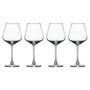 Davis & Waddell Ascot Wine Spritzer Glasses 600ml 4pcs Set Clear 10.5x10.5x23.8cm