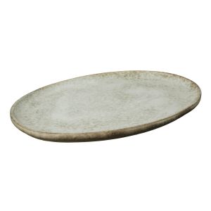 Grand Designs Dusk Stoneware Oval Platter Cream & Brown 37.2x25.7x2.4cm