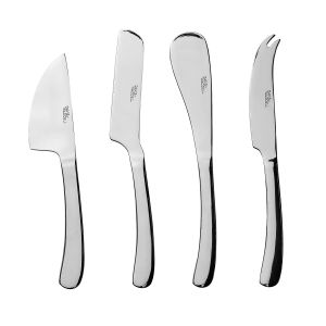 Davis & Waddell Kingsley Stainless Steel Cheese Knives 4pcs Set