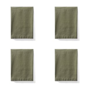 Amalfi Sorrento Liveable Linen Napkins 4pcs Set Green 45x45x1cm