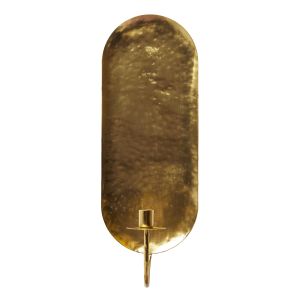 Grand Designs Toby Candle Wall Sconce Brass 43.5x16x12.5cm