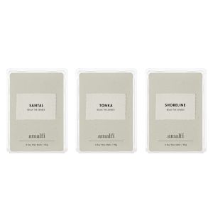 Amalfi Santal Tonka Soy Wax Melts CDU/6pcs Taupe 12x11.5x11cm