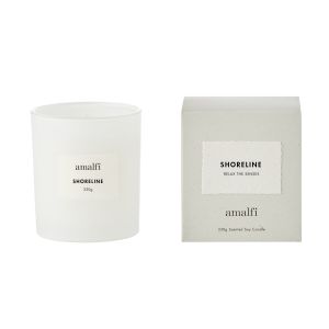 Amalfi Shoreline Soy Wax Candle 330g White 9x9x10cm