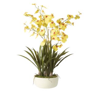 Rogue Dancing Orchid Pot Mustard Yellow 52x52x66cm