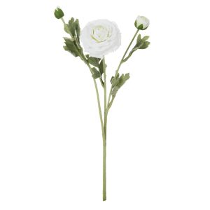 Rogue Ranunculus Real Touch Spray White 18x18x60cm