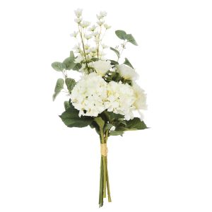 Rogue Hydrangea Mixed Bouquet White 35x27x70cm