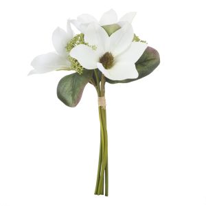 Rogue Magnolia Grandiflora Bouquet White 38x18x8cm
