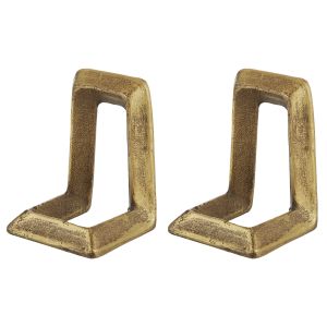 Amalfi Harlow Bookends Gold 10.5x10x14cm