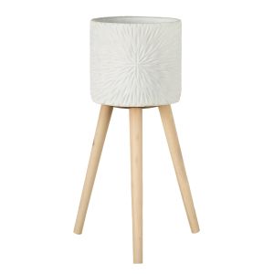 Rogue Milos Planter Stand Large White 27x27x60cm