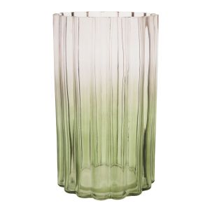 Emporium Tilly Glass Vessel Pink & Green 12x12x20.5cm