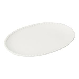 Society Home Cini Ceramic Plate White 25.5x10.5x2.5cm
