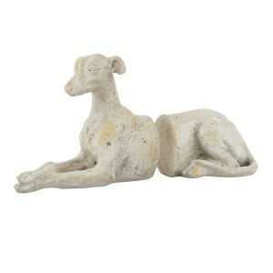 Society Home Hound Bookends Antique White 9.8x31x13.7cm
