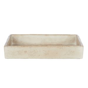 Amalfi Napier Rectangular Tray Beige 20x30x5cm