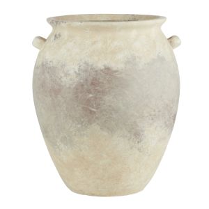 Amalfi Inga Ceramic Vase Aged Walnut 34x34x41cm