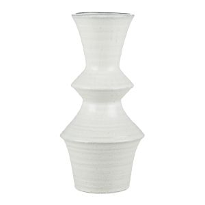 Amalfi Alma Ceramic Vase White 19x19x39cm