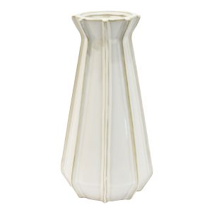 Amalfi Hester Ceramic Vase White 14x14x30cm