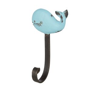 Society Home Argyle Wall Hook Blue 5x8x14cm