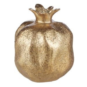 Amalfi Agnes Small Pomegranate Sculpture Gold 8x9x12cm
