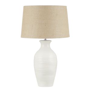 Amalfi Sevyn Ceramic Table Lamp White 40x40x65cm