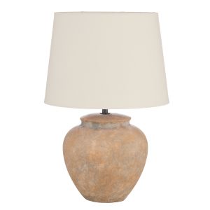 Amalfi Taavi Ceramic Table Lamp Beige 28x28x43cm