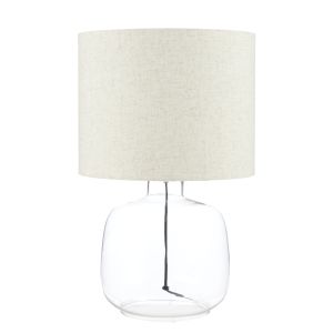 Amalfi Tobit Glass Table Lamp Clear 37x37x58cm