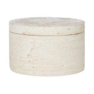 Amalfi Sunda Trinket Box Cream 13x13x8cm