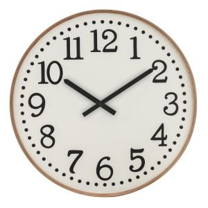 Amalfi Thomas Wall Clock White/Natural 60x5.5x60cm