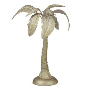 Amalfi Standing Palm Sculpture Gold 18x33cm