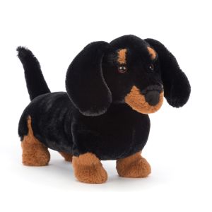 Jellycat Freddie Sausage Dog Black 19x15x35cm