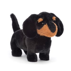 Jellycat Freddie Sausage Dog Small Black 5x17x13cm (New Item Code)