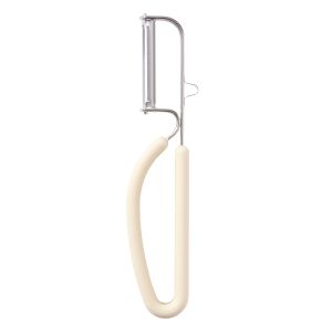 SVNA Stainless Steel Blade Swivel Peeler Cream 17x4x1.5cm