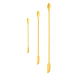 SVNA Silicone Jar Spatula 3pcs Set Yellow