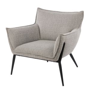 Amalfi Koda Armchair Grey & Black 80x78.5x80cm