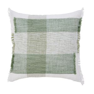 Amalfi Rowan European Cushion Taupe & Green 60x60x10cm