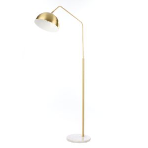 Amalfi Maine Floor Lamp Gold & White 70x28x153cm