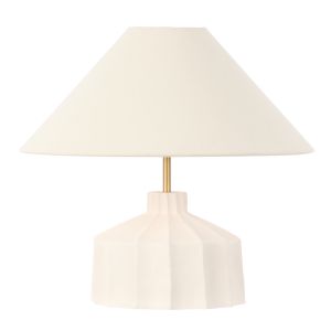 Amalfi Lutton Table Lamp Taupe & Natural 38x38x43cm