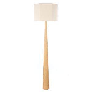 Grand Designs Flint Floor Lamp Natural & Brown 52x52x158cm