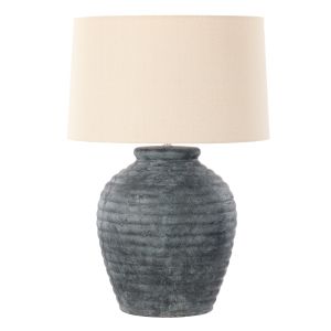 Amalfi Hanford Table Lamp Charcoal & Taupe 43x43x65cm